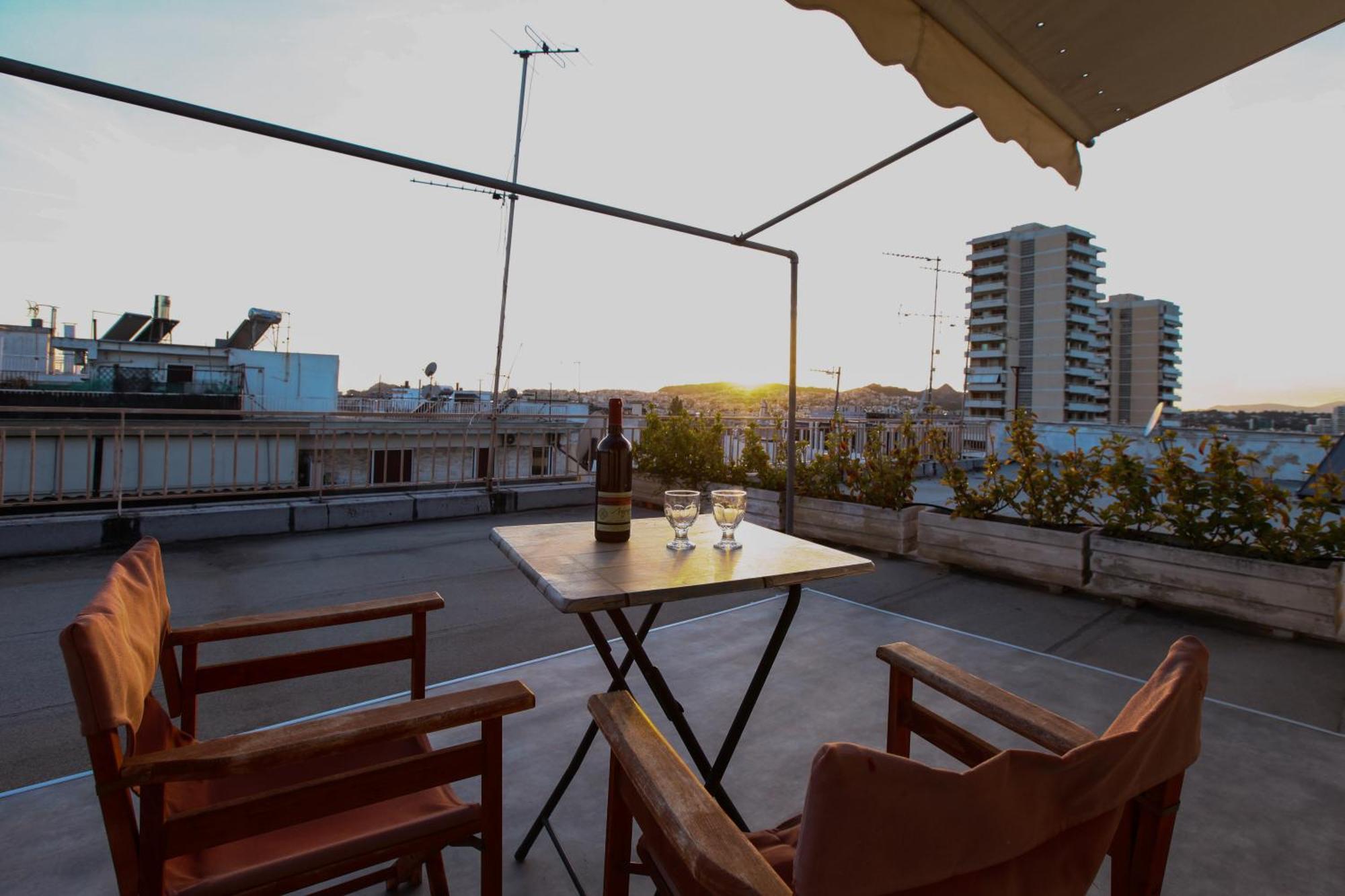 Loft Condo Next To Metro Station. Amazing View! Athens Ngoại thất bức ảnh